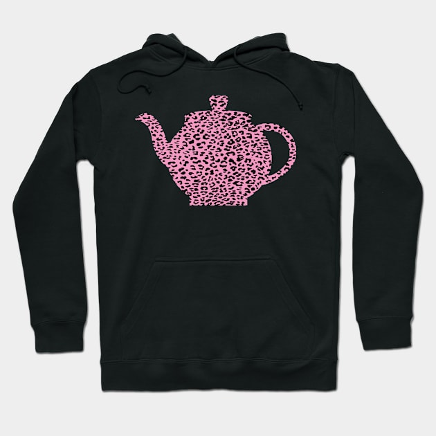 Haute Leopard Cute Tea Kettle With Pink Leopard Hoodie by Haute Leopard